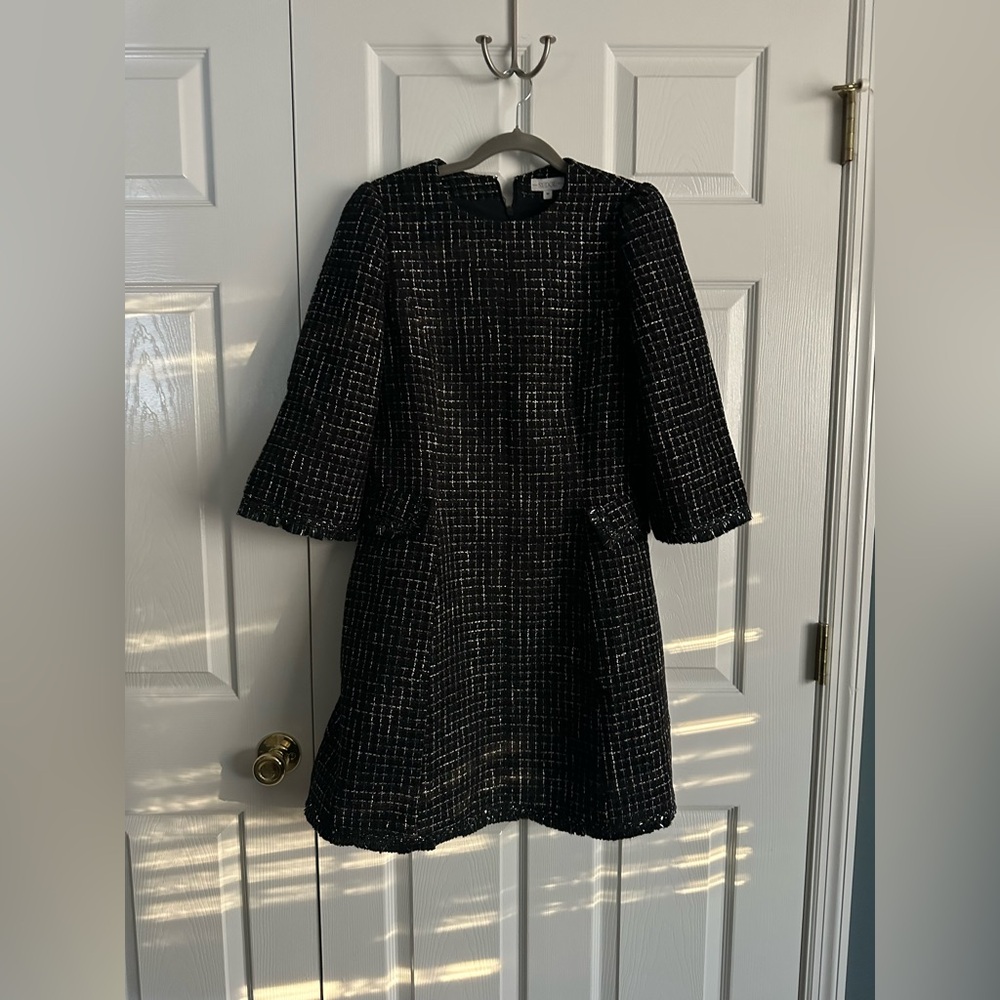 NWT Sedge Apparel Monochrome Tweed Dress